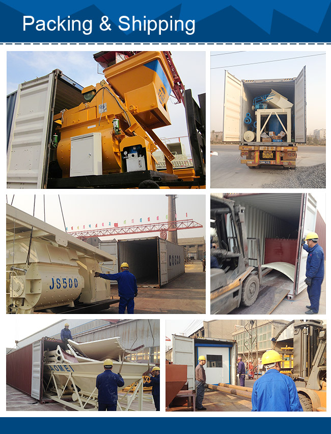 packing and shipping Mobile concrete batching plant